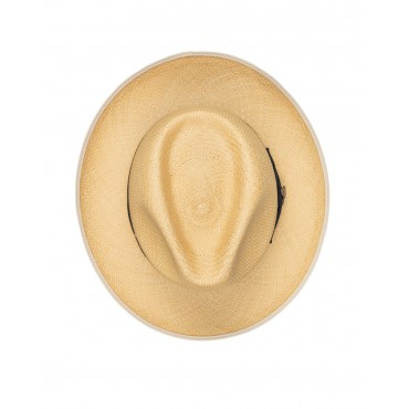 Panamas Christys Hats Classic Down Brim Panama Hat With Navy Band - Natural-CH-CPN100520NATU-56 £189.00