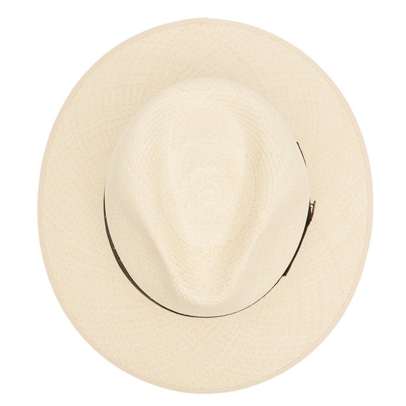 Panamas Christys Hats High Grade Down Brim Panama With Navy Band SemiBleached £466.00