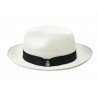 Panamas Christys Hats Superfine Preset Panama Hat With Navy Band Cream Binding Bleached £250.00