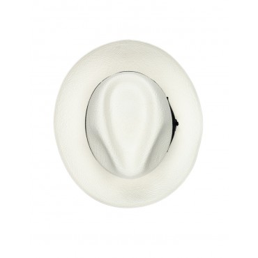 Panamas Christys Hats Superfine Preset Panama Hat With Navy Band Cream Binding Bleached £250.00