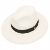 Panamas Christys Hats Classic Down Brim Panama With Black Band Cream Binding Bleached £189.00