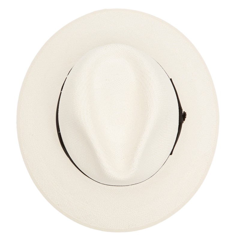 Panamas Christys Hats Classic Down Brim Panama With Black Band Cream Binding Bleached £189.00