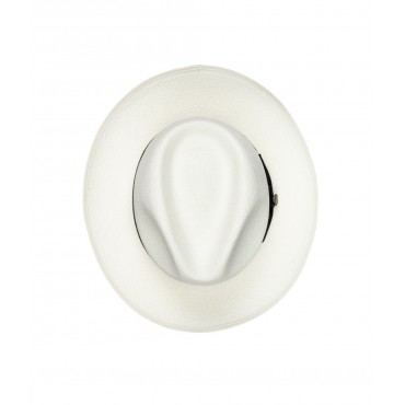 Panamas Christys Hats Superfine Preset Panama Hat With Black Band Cream Binding Bleached £250.00