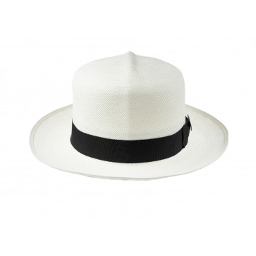 Panamas Christys Hats Superfine Folder Panama Hat With Black Band Cream Binding Bleached £250.00