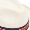 Panamas Christys Hats Classic Preset Regimental Panama Hat With No3 Band Cream Binding Bleached £189.00