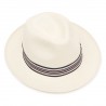 Panamas Christys Hats Classic Preset Panama Hat With No1 Regimental Band Cream Binding Bleached £189.00