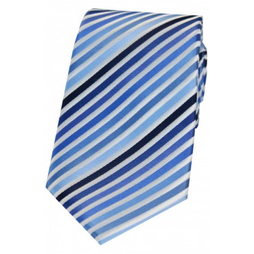 Silk Ties Soprano Ties Soprano Blue Shades Striped Silk Tie £21.00