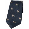 Silk Ties Soprano Ties Soprano Fox Hounds On Blue Ground Country Silk Tie £23.00