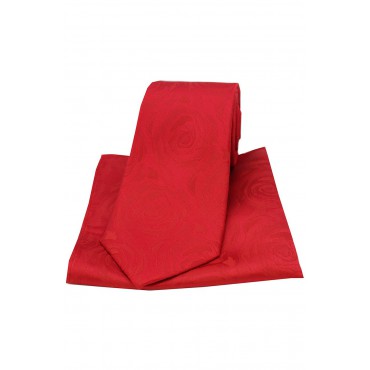 Pocket Square Soprano Ties Soprano Red Rose Wedding Silk Tie And Pocket Square-ST-TPSWE011 £23.00