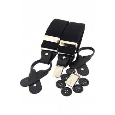 Braces Soprano Ties Soprano Black 35Mm Leather End Braces £31.00