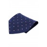 Pocket Square Soprano Ties Soprano Navy With Pink Spots Mens Silk Pocket Square £15.00