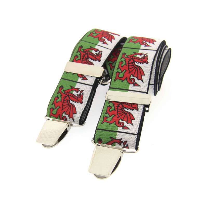 Braces Soprano Ties Soprano Welsh Dragon 35Mm X Style Braces £23.00