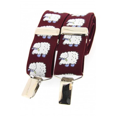 Braces Soprano Ties Soprano White Sheep Brace 35Mm X Style Braces £23.00