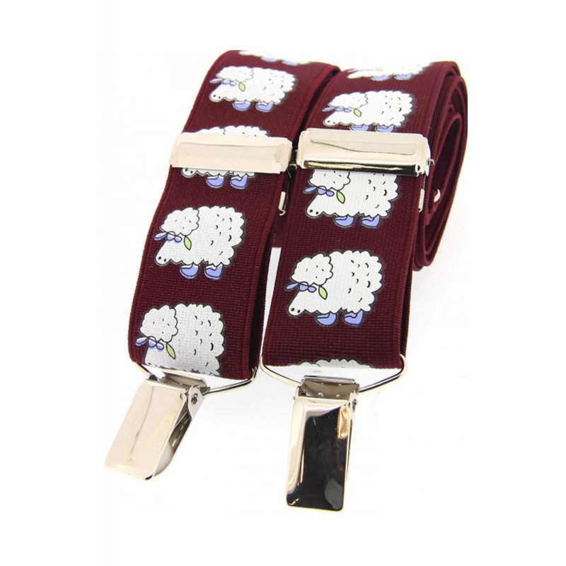 Braces Soprano Ties Soprano White Sheep Brace 35Mm X Style Braces £23.00