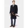 Overcoats Brook Taverner Bond Navy Wool Cashmere Overcoat £269.00