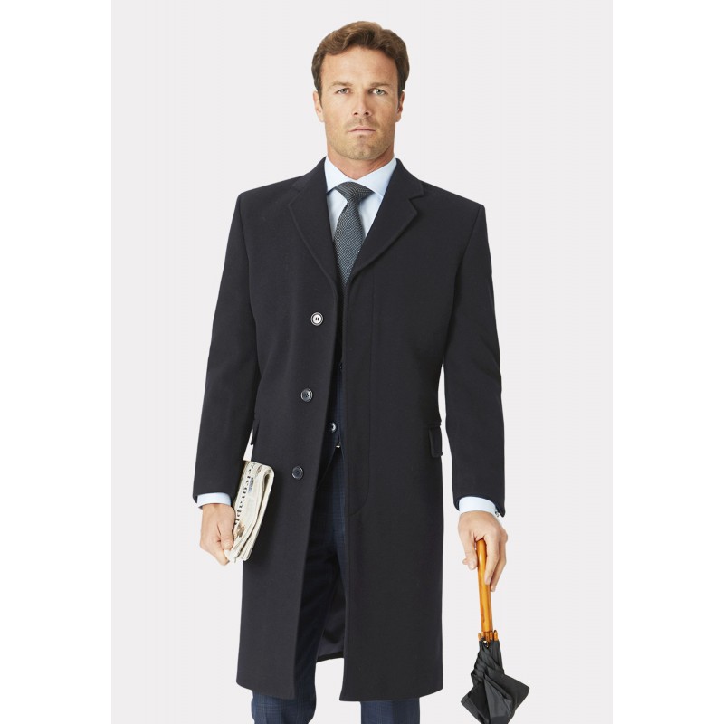 Overcoats Brook Taverner Bond Grey Wool Cashmere Overcoat £269.00