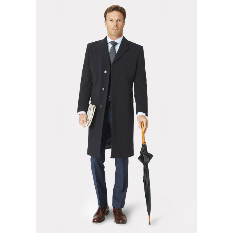 Overcoats Brook Taverner Bond Grey Wool Cashmere Overcoat £269.00