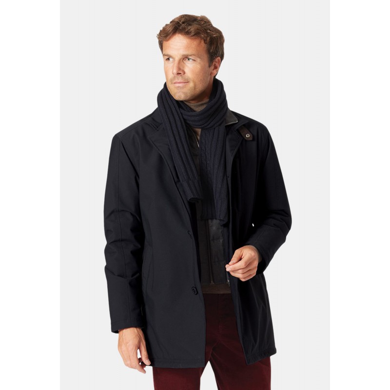 Coats Brook Taverner Bradshaw Navy Shortie Raincoat-BT-9155A £161.00