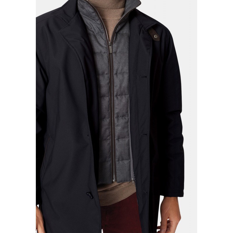 Coats Brook Taverner Bradshaw Navy Shortie Raincoat-BT-9155A £161.00