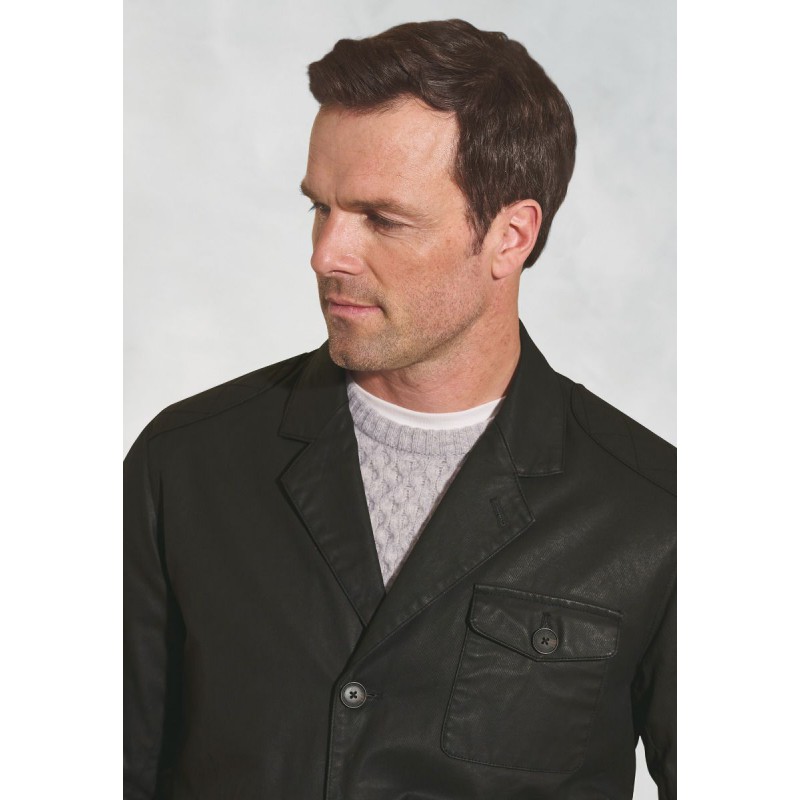 Jackets Brook Taverner Brooke Black Cotton Carbon Finish Jacket £134.00