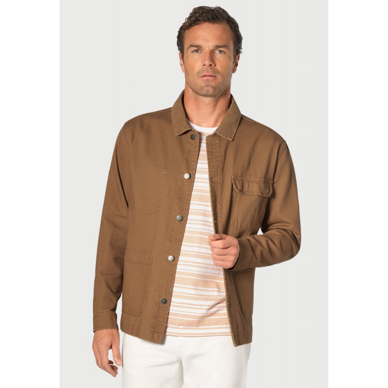 Jackets Brook Taverner Steele Caramel Cotton Utility Jacket £107.00