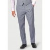 Suit Trousers Brook Taverner Tailored Fit Anderson Blue Puppytooth Cotton Linen Suit Trouser £63.00