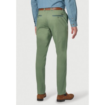 Fit Trousers Brook Taverner Regular Fit Perry Sage Fine Twill Stretch Cotton Trouser £45.00