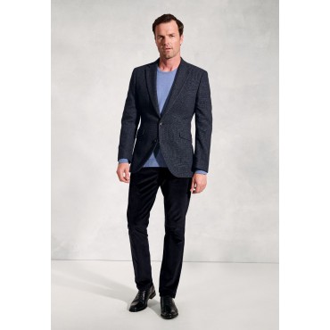 Jackets Brook Taverner Tailored Fit Carberry Navy Puppytooth Wool Blend Jacket £116.00