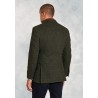 Jackets Brook Taverner Regular Fit Dee Olive Herringbone Wool Blend Jacket £116.00