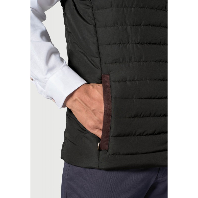 Gilets Brook Taverner Tampa Black Quilted Puffer Gilet £62.00