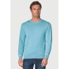 Jumpers Brook Taverner Arnold Aqua Merino Wool Crew Neck Jumper £80.00