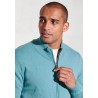 Cardigans Brook Taverner Somerset Aqua Cotton Merino Zip Cardigan £54.00