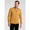 Cardigans Brook Taverner Somerset Mustard Cotton Merino Zip Cardigan £54.00