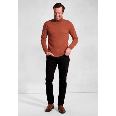 Jumpers Brook Taverner Burnt Orange Cashmere Roll Neck Jumper £179.00