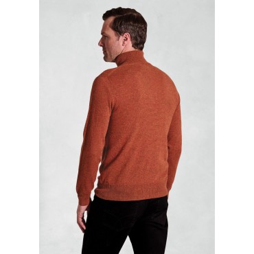 Jumpers Brook Taverner Burnt Orange Cashmere Roll Neck Jumper £179.00