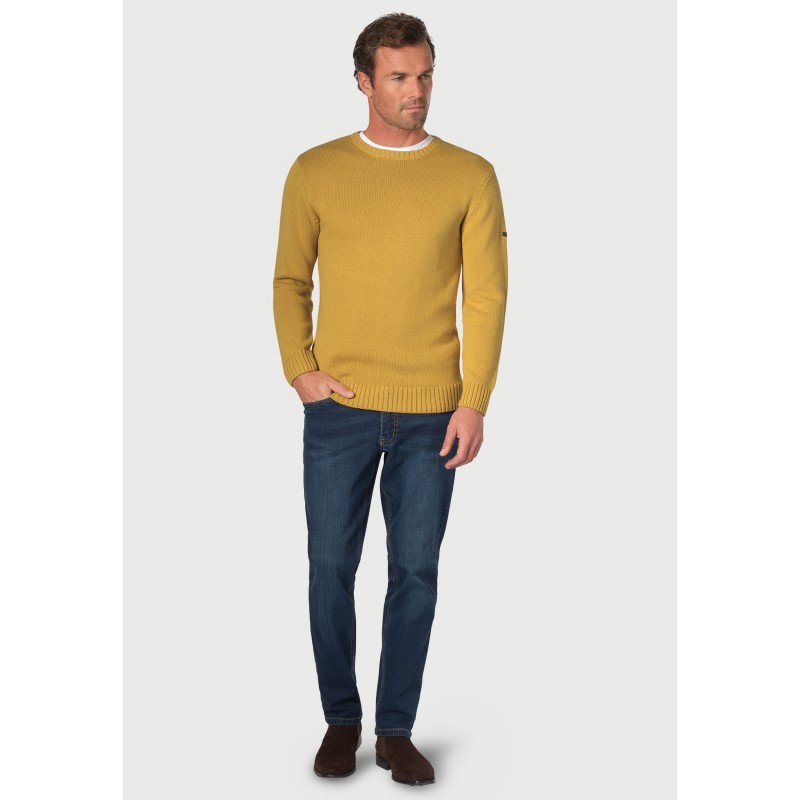 Jumpers Brook Taverner Earby Corn Cotton Crew Neck Jumper £54.00