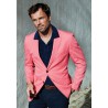 Jackets Brook Taverner Regular Fit Tatton Pink Cotton Linen Jacket £116.00