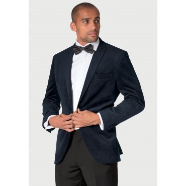 Suits Brook Taverner Tailored Fit Severn Midnight Velvet Evening Suit £268.80