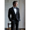 Dinner Suits Brook Taverner Tailored Fit Sapphire Black Wool Blend Dinner Suit £290.40