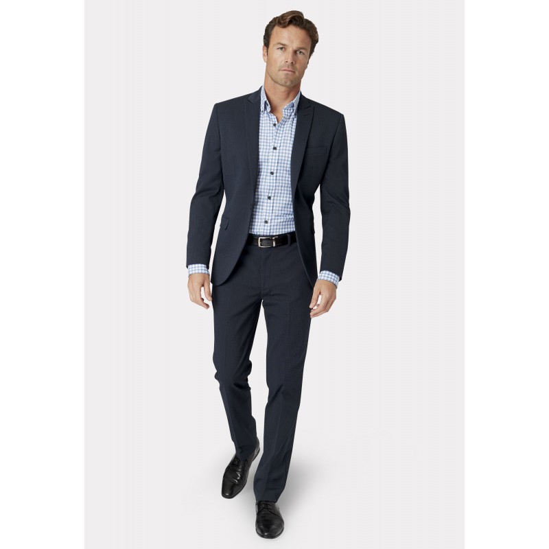 Suits Brook Taverner Tailored Fit Pegasus Navy Pin Dot Washable Suit £160.80