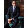 Wool Suits Brook Taverner Regular Fit Epsom Navy Pinstripe Wool Suit £322.80