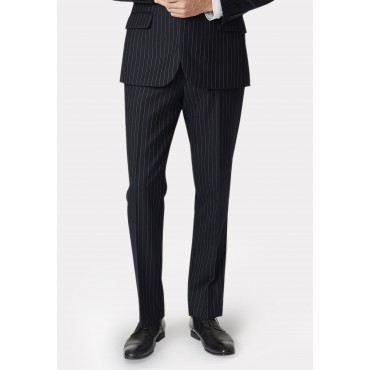 Wool Suits Brook Taverner Regular Fit Epsom Navy Pinstripe Wool Suit £322.80