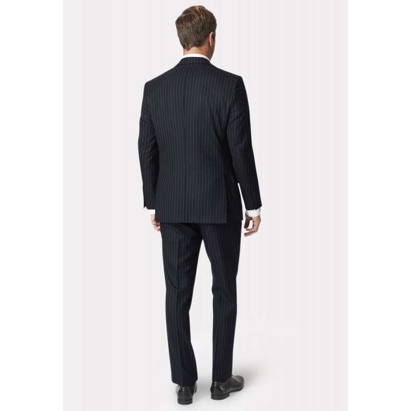 Wool Suits Brook Taverner Regular Fit Epsom Navy Pinstripe Wool Suit £322.80