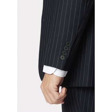 Wool Suits Brook Taverner Regular Fit Epsom Navy Pinstripe Wool Suit £322.80