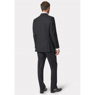 Wool Suits Brook Taverner Regular Fit Epsom Grey Pinstripe Wool Suit £322.80