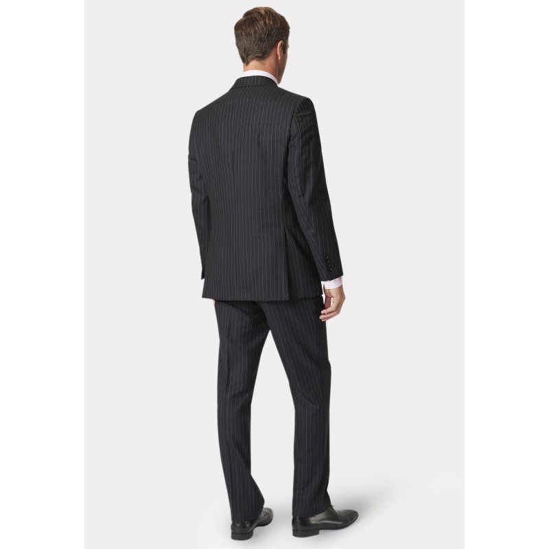 Wool Suits Brook Taverner Regular Fit Epsom Grey Pinstripe Wool Suit £322.80