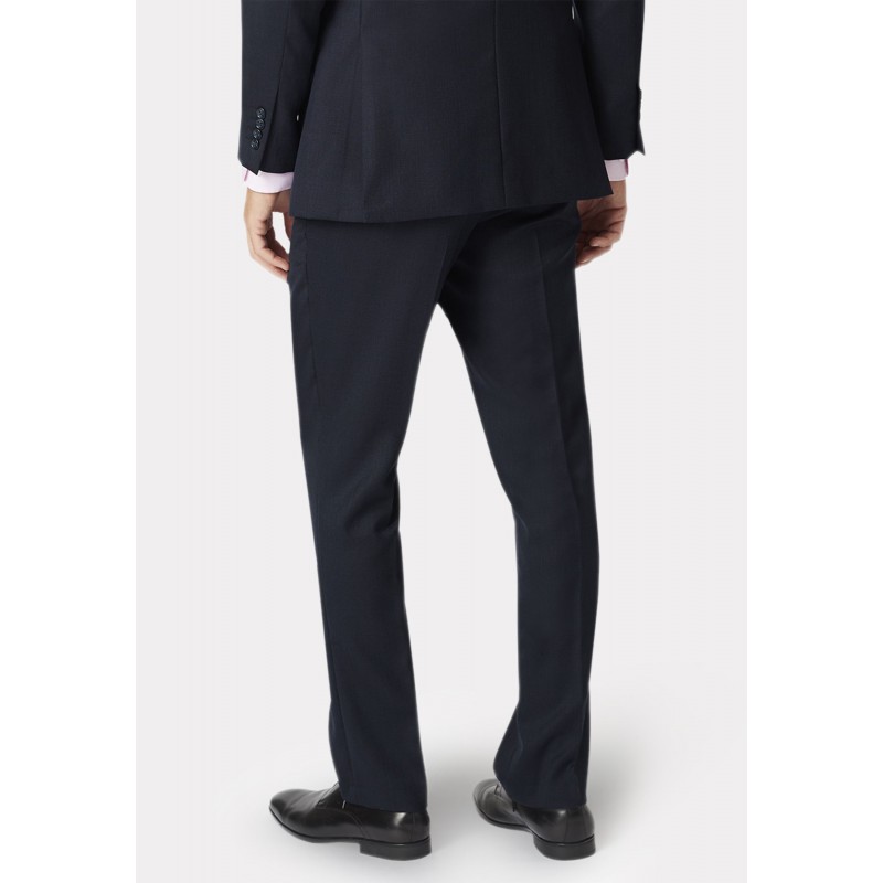 Wool Suits Brook Taverner Tailored Fit Dawlish Navy Birdseye Wool Suit £322.80