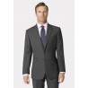 Wool Suits Brook Taverner Tailored Fit Dawlish Charcoal Birdseye Wool Suit £322.80