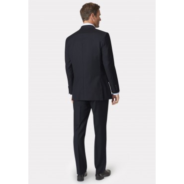 Wool Suits Brook Taverner Tailored Fit Dawlish Navy Herringbone Wool Suit £322.80