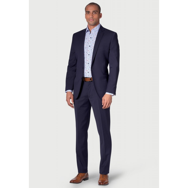 Suits Brook Taverner Tailored Fit Cassino Mid Blue Washable Suit £236.40